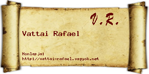 Vattai Rafael névjegykártya